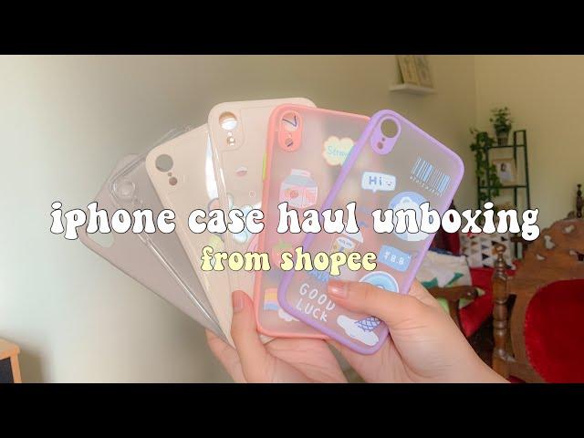 iphone case haul unboxing from shopee 