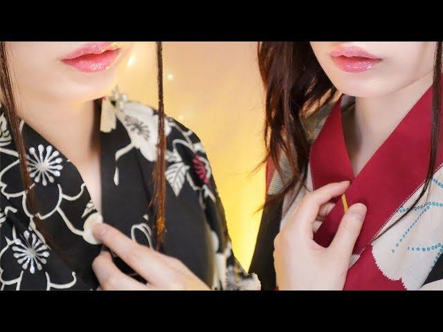 ASMR Twin Breathing & Ear Blowing with the light whispering