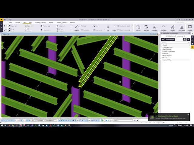 Tekla Structures Model Auto Extend N Placing Beam