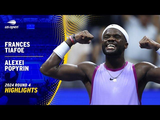 Frances Tiafoe vs. Alexei Popyrin Highlights | 2024 US Open Round 4