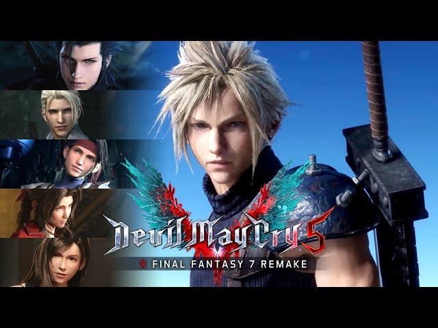 Devil May Cry 5 x Final Fantasy 7 Remake Mods  THE MOVIE / FULL STORY 【4K 60FPS】