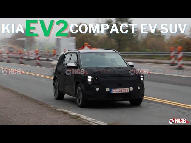 KIA EV2 Compact EV Spied Testing in Europe