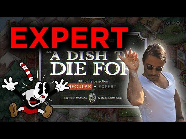 Cuphead DLC EXPERT! | A Dish to Die For (Chef Saltbaker)