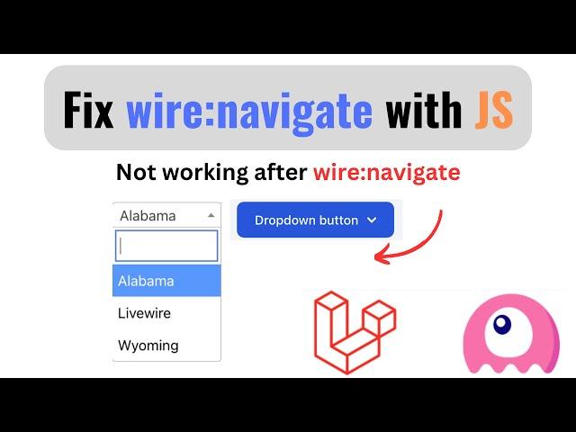 Fix wire:navigate javascript component not working | Livewire 3