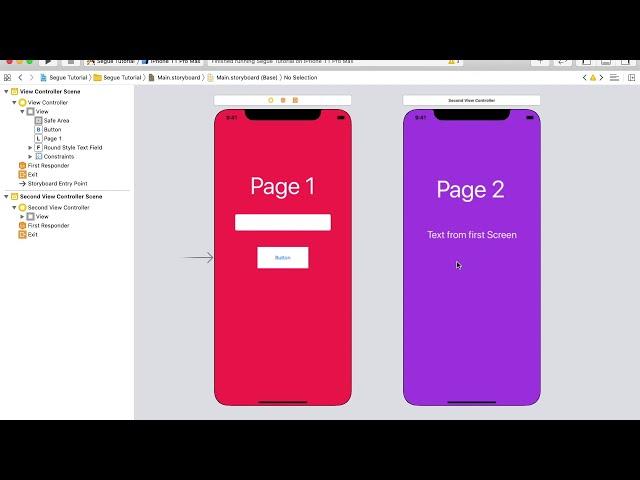 How to pass data between view controllers in Swift (iOS)