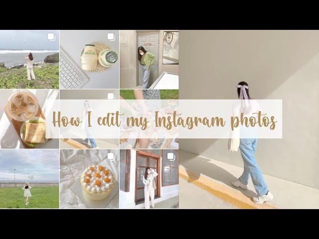 How I edit my Instagram photos (Korean Tone) ︎