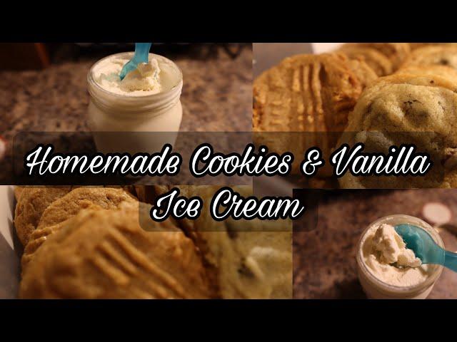 Creating Sweet Memories: Homemade Cookies and Vanilla Ice Cream #homemadeicecreamrecipe