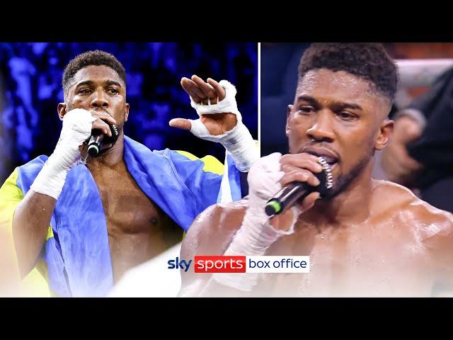 Anthony Joshua makes passionate speech & vents frustrations after Usyk defeat