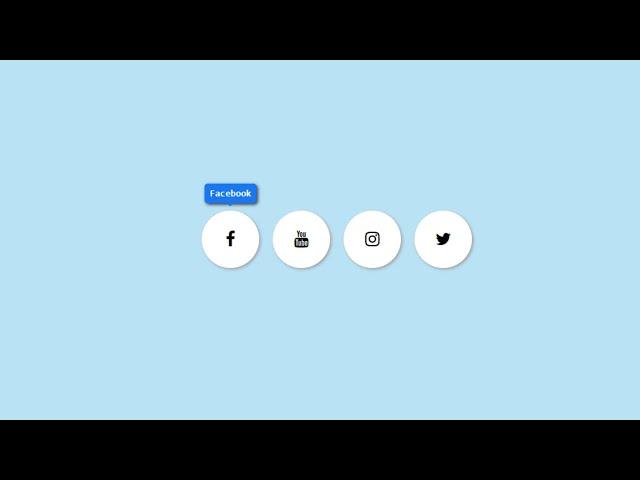 How to add social media icons in HTML CSS | Social Media Icons using HTML CSS