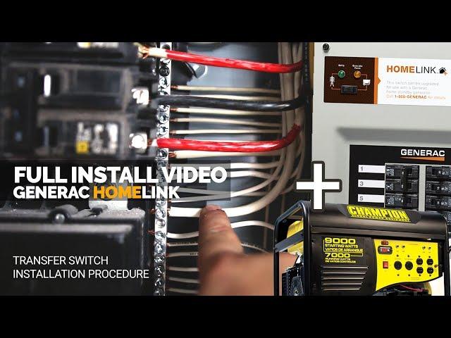 How I Installed the Generac Generator Transfer Switch | Full Install | Home Link