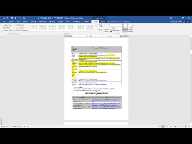 Correcting a table jumping to the next page