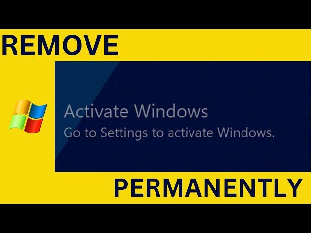 Remove activate windows watermark