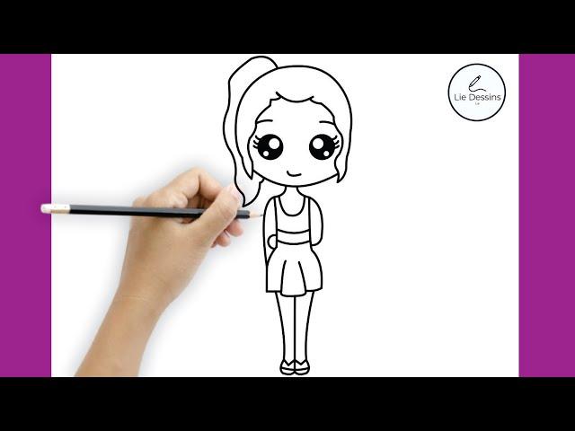 Comment dessiner une petite fille étape par étape - Guide facile pour les débutants