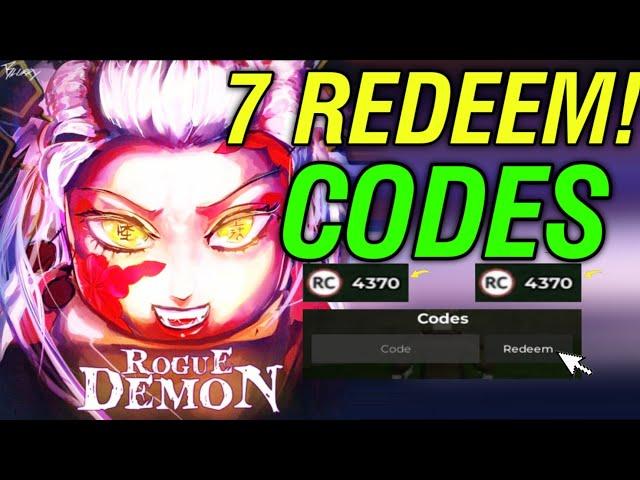 New! Codes!ROGUE DEMON ROBLOX CODES -ROGUE DEMON CODES - ROGUE DEMON CODES 2024