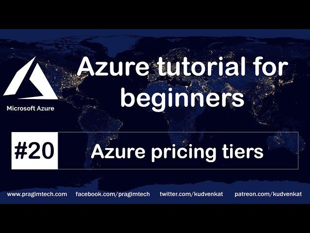 Azure pricing tiers