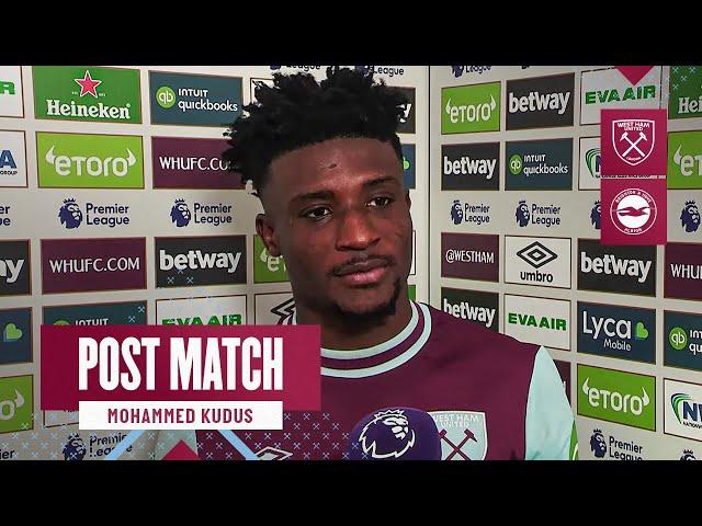 "Everyone Showed Character Today" | West Ham 1-1 Brighton | Mohammed Kudus | Post Match Reaction