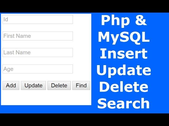 Php : How To Insert Update Delete Search Data In MySQL Database Using Php [ with source code ] 2