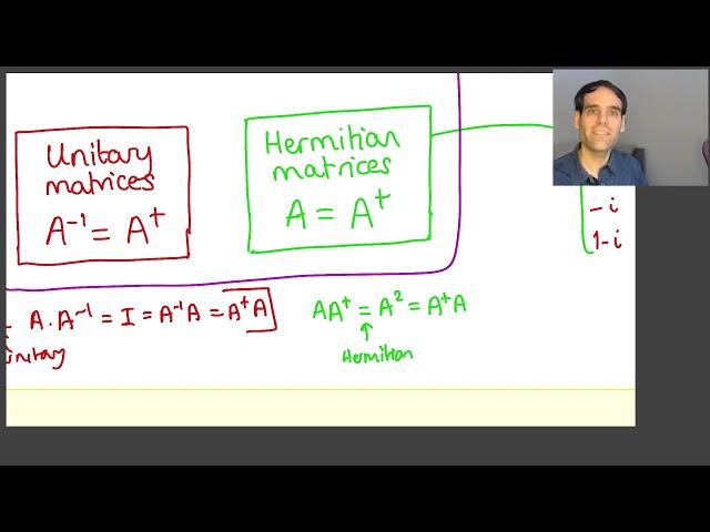 2.4 Eigenvalues & Eigenvectors - #10 Hermitian & Unitary Matrices