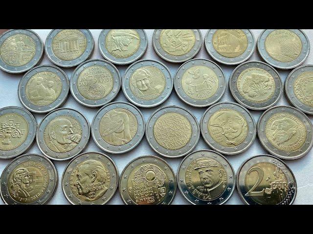 2 euro coin 22 coins, numismatic price 79 euros