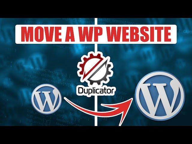 How to move a WordPress Website using Duplicator Plugin 2024 - Migrate WordPress