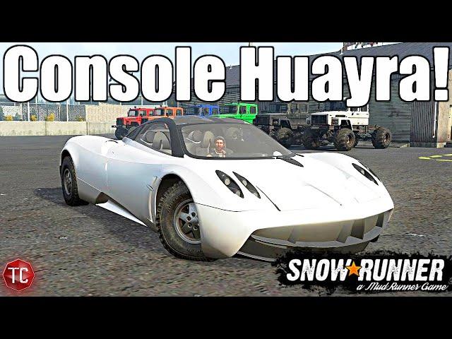 SnowRunner: This NEW PAGANI HUAYRA mod is TOO FAST!? (CONSOLE FRIENDLY!)