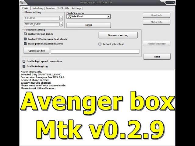 Avenger v0.2.9 Best Android MTK Repair tool