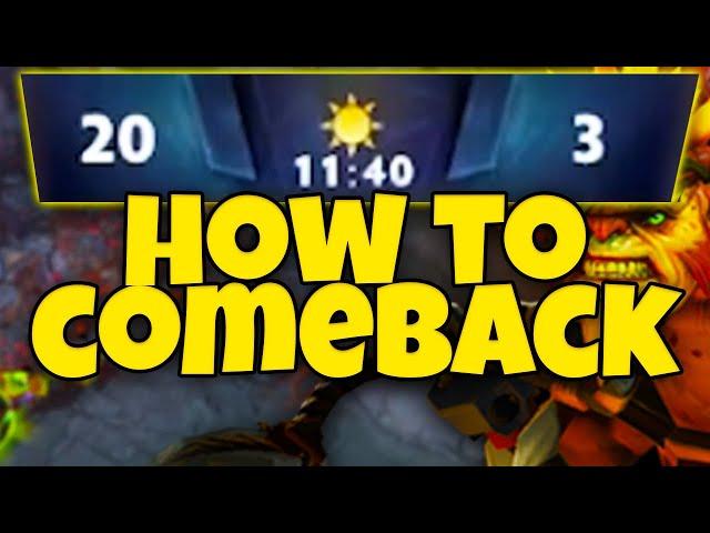 How to comeback when you lose EVERYTHING in Dota 2