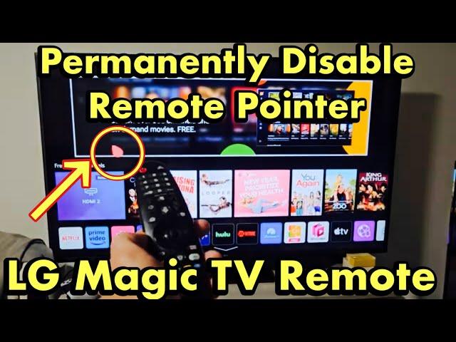 LG Magic Remote: Permanently Turn Off Remote POINTER