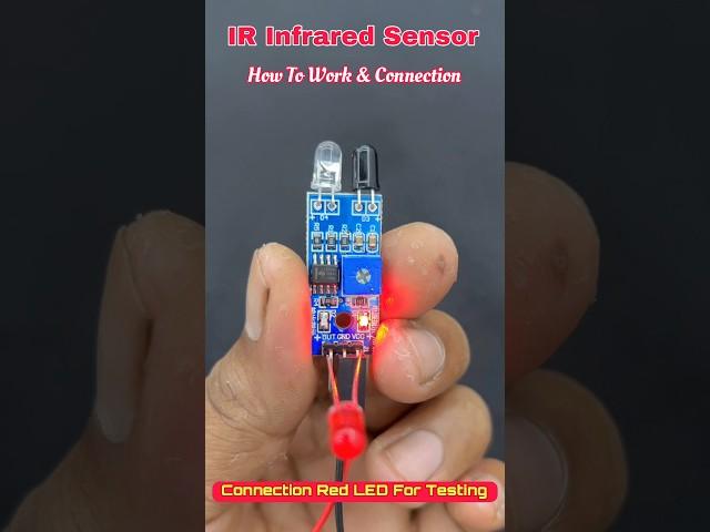 IR Infrared Sensor Connection & Testing • Sensor Module #shorts #sensor #trending