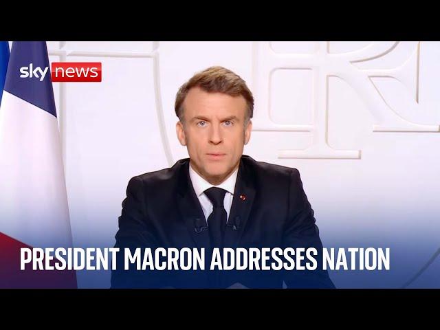 Emmanuel Macron warns of 'Russian threat' in televised address