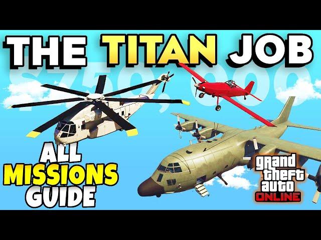 GTA 5 Online All Missions Guide Oscar Guzman Flies Again HARD MODE (THE TITAN JOB Max Payout)