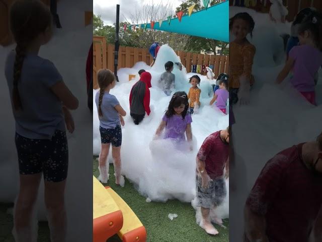 Foam Party at Toybrary Austin!