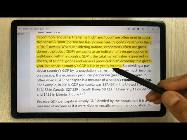 How To Export Highlighted Text in a PDF - Extract PDF -Tab S6 Lite