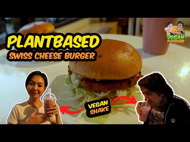 Vegan Strawberry Shake and Burgers at Kokomo in Vancouver, BC | VEGAN | VEGANTWOSOME