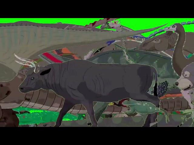 Mesozoic Fauna Stampede Green Screen for @Sticknodespro6522