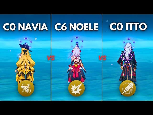 Who is the BEST GEO DPS?? Navia vs Noelle vs Itto ! [ Genshin Impact ]