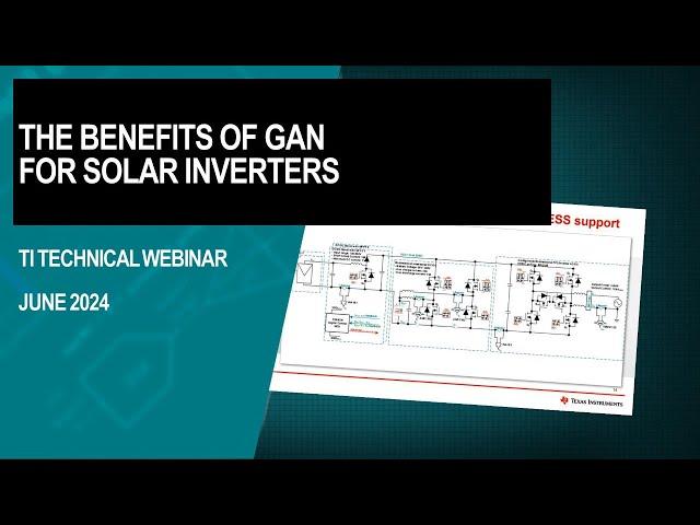 The benefits of GaN for solar inverters