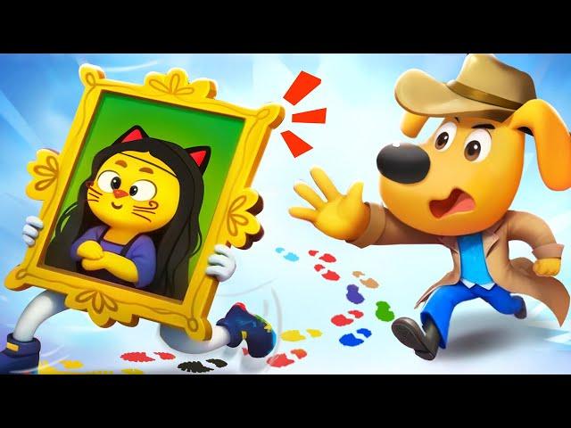 The Masterpiece is Gone, Sheriff! | Police Chase | Kids Cartoon | Sheriff Labrador | BabyBus