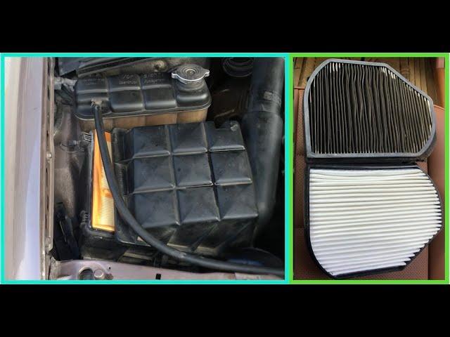 Part 3 hava ve klima filtresi  / mercedes air filter cabin polen filter replacement w202