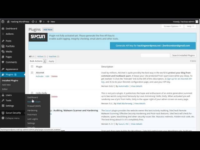 Sucuri Security - How to Install the WordPress Security Plugin