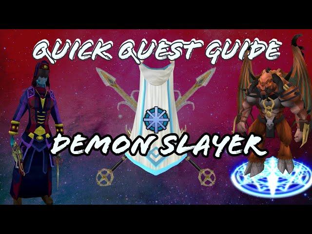 Runescape 3 Demon Slayer Quick Quest Guide 2022