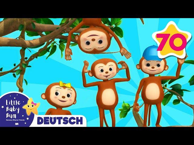 Fünf kleine Äffchen | Und noch viele weitere Kinderlieder | von LittleBabyBum