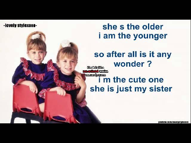 i am the cute one(lyrics) ||mary kate and ashley olsen||