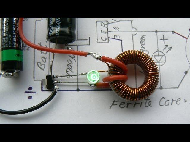 Joule Thief - very very very low input  0,035 volt