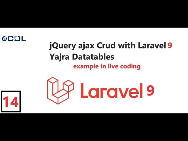 (14) jQuery ajax Crud with Laravel Yajra Datatable l Intro with Series | Ajax tutorial in Laravel