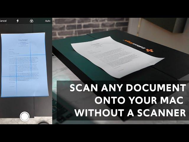 Scan a document onto your Mac WITHOUT a SCANNER OR ANY APPS (2021)