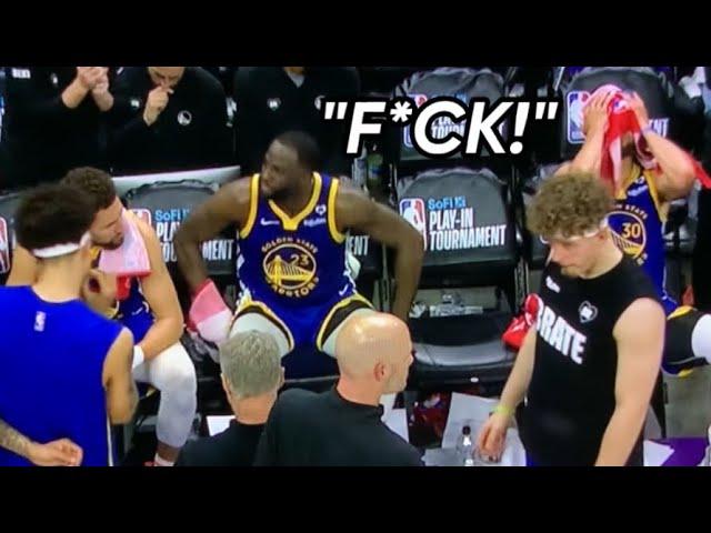 FULL Video Of Klay Thompson, Draymond Green, And Steph Curry On The Bench For A Potential Last Time