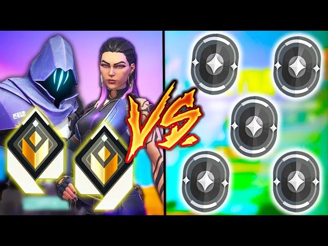 Valorant: 2 Radiant VS 5 Iron Players - Who Wins?