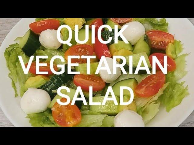 BRZA i  LAGANA SALATA Idealan obrok za ove tople dane  HEALTHY VEGETARIAN SALAD  #shorts