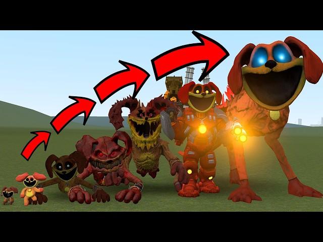 NEW EVOLUTION OF DOGDAY GODZILLA MONSTER SMILING CRITTERS In Garry's Mod! (Poppy Playtime)